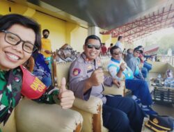 Kapolsek Cipocok Jaya Polresta Serkot Menghadiri Final Pertandingan Bola Piala Walikota Serang di Stadion Maulana Yusuf