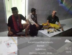 Polsek Kramatwatu Polresta Serkot Sambangi Tokoh Masyarakat Desa Pejaten, Sowan Sesepuh.