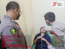 Kegiatan Polsek Cipocok Jaya Dan Dokes Polresta Serkot Tes Swab Tahanan.