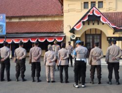 Waka Polresta Serkot Pimpin Apel Pagi di Lapangan Hitam.