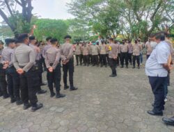 Polsek Cipocok Jaya Polresta Serkot Pengamanan Unjuk Rasa Di Kantor Walikota Kota Serang