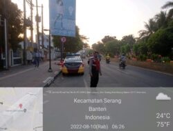 Personel Satsamapta Polresta Serkot Gelar Patroli dan Pengaturan Lalu Lintas di pagi hari Cegah Kemacetan