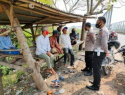 Patroli jalur dan himbauan kamtibmas kepada ojek pangkalan dijalan Banten, Anggota lantas Polsek Kramatwatu Polresta Serkot