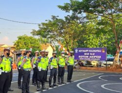 Satlantas Polresta Serang Kota Gelar Apel Pagi Sebelum Terjun Lapangan