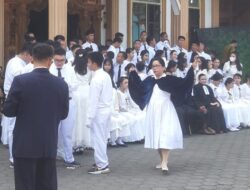 Anggota Polsek Serang Polresta Serkot Gelar Pengamanan Di Gereja Bethel, Ibadah Rutin Minggu