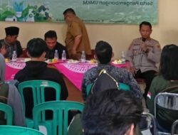 Kapolsek Ciomas Polresta Serkot Dampingi Penerimaan Kuliah Kerja Mahasiswa (KKM) Di Kecamatan Ciomas