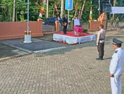 Upacara Hari Ulang Tahun Republik Indonesia ke-77 Digelar Polsek Ciomas Polresta Serkot Ikuti