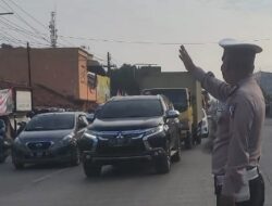 Untuk Mengantisipasi Laka Lantas, Anggota Polsek Kramatwatu Polresta Serkot Laksanakan Gatur Pagi