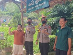 Personel Polsek Taktakan Polres Serkot Mengecek Wisata Saung Ende