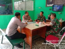 Guyup Rukun Personil Polsek Cipocok Jaya Dengan Koramil Cipocok Jaya.
