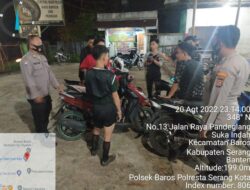 Menyambangi Remaja Futsal, Anggota Polsek Baros Menyeru Lakukan Kegiatan Positif