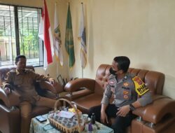 Jalin Silaturahmi dan Koordinasi Bhabin Polsek Taktakan Polresta Serkot Sambangi Kantor Kelurahan