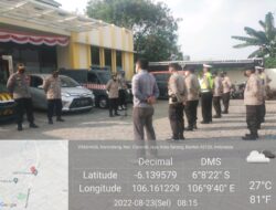 Kapolsek Pabuaran Polresta Serkot Pimpin Apel Pagi