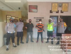 Personil Piket Polsek Ciomas Polresta Serkot Lakukan Sispam Mako Pagi