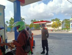 Bhabin Sambang Polsek Kasemen Polresta Serang Kota Patroli Ke SPBU Kasemen 