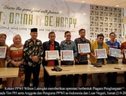 Terkait Kriminalisasi yang Dihadapinya, Ketum PPWI Sampaikan Apresiasi kepada Seluruh Anggota PPWI atas Dukungan dan Bantuan yang Diberikan