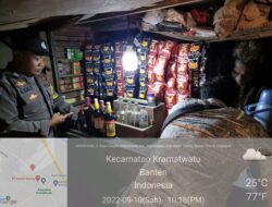 Polsek Kramatwatu Polresta Serkot Gelar Ops Pekat Cegah Gangguan Kamtibmas