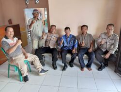 Jaga Silaturahmi Dengan Perangkat Desa diwilayahnya personil Polsek Kramatwatu Lakukan Sambang Ke Kantor Desa lebakwana kecamatan Kramatwatu