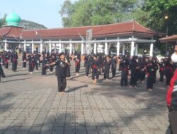 Personel Polsek Serang Polresta Serkot Pengamanan Festival Pencak Silat Terjmbu Banten Tahun 2022