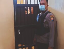 Personel Piket Cek Ruang Tahanan dan Pastikan Kondisi Tahanan Dalam Keadaan Sehat Dan Aman