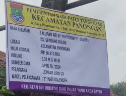 Tak Sesuai RAB, Camat Panongan Enggan Memberikan Komentar