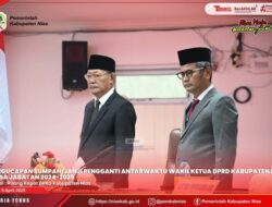 PENGUCAPAN SUMPAH/JANJI PENGGANTI ANTAR WAKTU WAKIL KETUA DPRD KAB NIAS MASA JABATAN 2024-2029