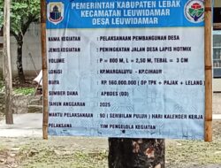 Kades Leuwidamar Diduga Abai Terkait Pemberitaan Jalan Poros Desa Yang Diterbitkan Oleh Beberapa Media Online