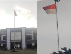 Diduga Tak Menghargai Lambang Negara, Pemerintah Kecamatan Curug Kibarkan Bendera Merah Putih Lusuh dan Sedikit Koyak