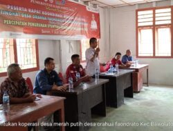 Pemdes Orahua Faondrato Gelar Musdesus Pembentukan Koperasi Desa Merah Putih