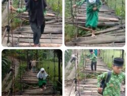 Jembatan Kampung Gunung Buled Rusak Parah, Pemerintah Desa dan Warga Harap Dinas Kabupaten Segera Turun Tangan