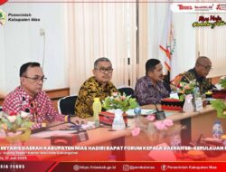 RAPAT KOORDINASI SEKRETARIS DAERAH KABUPATEN/KOTA SE-KEPULAUAN NIAS TAHUN 2025