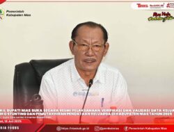 Wabup Nias Buka Secara Resmi Pelaksanaan Verifikasi Dan Validasi Resiko Stunting Dan Pemutakhiran Pendataan Keluarga