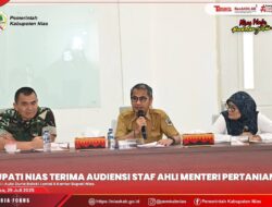 BUPATI NIAS SAMBUT BAIK AUDIENSI STAF AHLI MENTERI PERTANIAN RI
