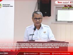 Bupati Nias Sampaikan Jawaban Terhadap Padangan Umum Fraksi DPRD Kabupaten Nias