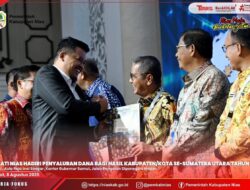 BUPATI NIAS HADIRI PENYALURAN DANA BAGI HASIL KABUPATEN/KOTA SE-SUMATERA UTARA TAHUN 2025
