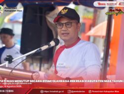 OLAHRAGA REKREASI KABUPATEN NIAS TAHUN 2025 DITUTUP SECARA RESMI OLEH BUPATI NIAS