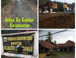 Memalukan! Jalan Menuju Kantor Kecamatan Leuwidamar Rusak Parah, Warga: “Kaya Kubangan Kerbau, Pemerintah ke Mana?”