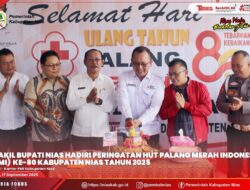 WAKIL BUPATI NIAS HADIRI PERINGATAN HUT PMI KE-80 TAHUN 2025 DI KABUPATEN NIAS