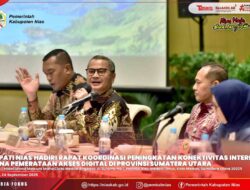 BUPATI NIAS HADIRI RAKOR PENINGKATAN KONEKTIVITAS INTERNET DI SUMATERA UTARA