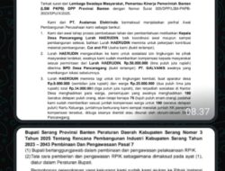 Diduga Manipulasi Izin, Humas PT.Avalamas Elektrindo Sebut Oknum Desa Pancaregang Sunat Dana Sosialisasi Dan Sebut Pemkab Serang Setujui Izin