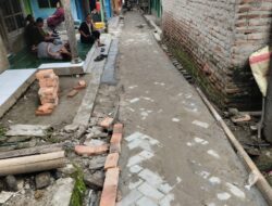 Waduuuh..! Pemasangan Paving Block Jalan Lingkungan Gang Desa Girimukti Diduga Asjad, TPK “Hanya Pengawasan Tukang”