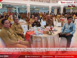 BUPATI NIAS TANDATANGANI PKS PELAKSANAAN PIDANA KERJA SOSIAL BAGI PELAKU PIDANA