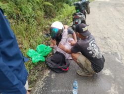 Kecelakaan Motor di Jalur Sampang–Ciboleger, Ibu Lansia Diduga Alami Patah Tulang Akibat Jalan Rusak Parah