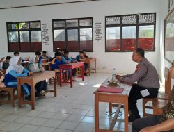 MPLS di SMK Bhakti Nusantara Labuan, Jajaran Polsek Labuan berikan materi Bahaya Napza dan Judol bagi Pelajar